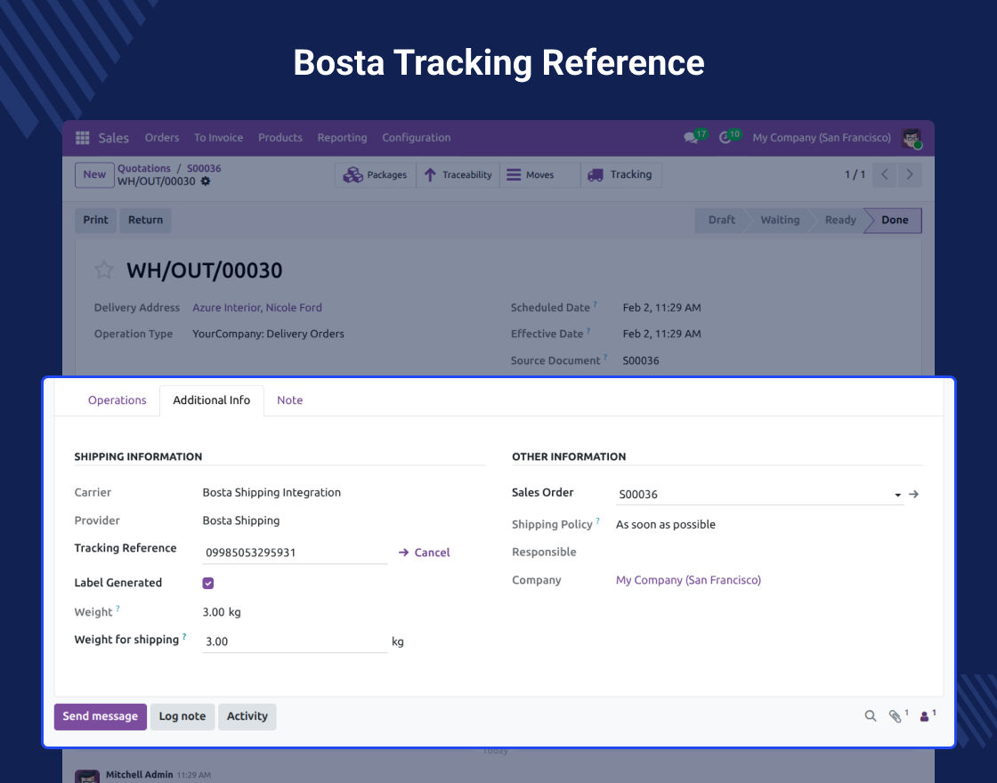 Odoo Bosta Shipping Integration