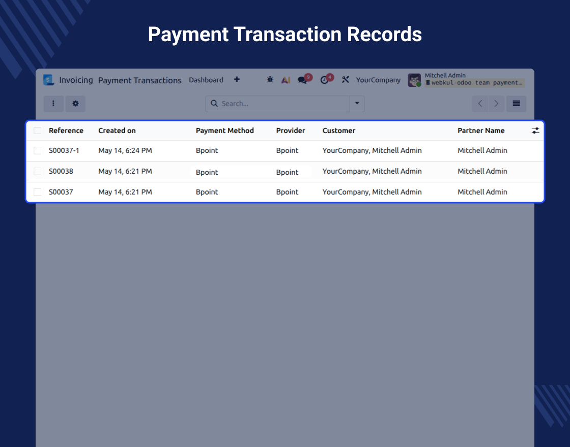 Odoo BPoint Payment Acquirer