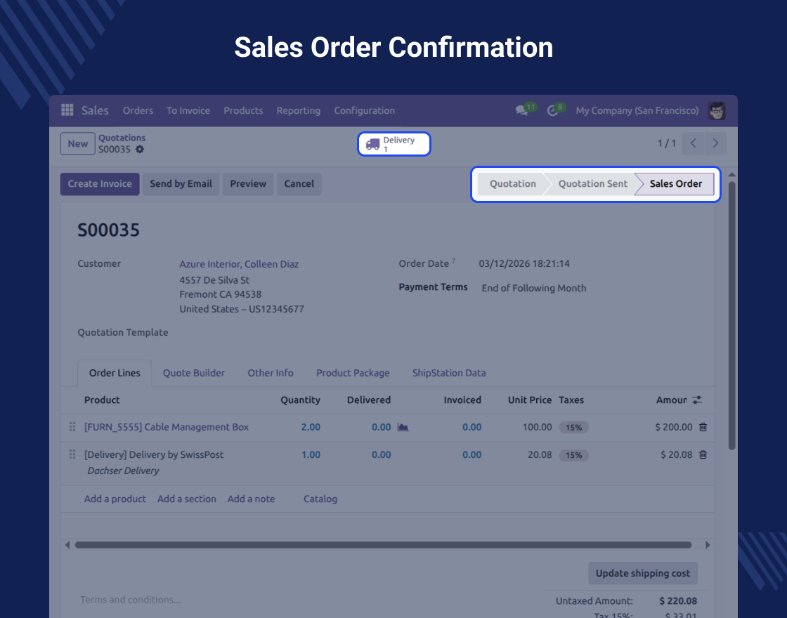 Odoo Dachser Shipping Integration 