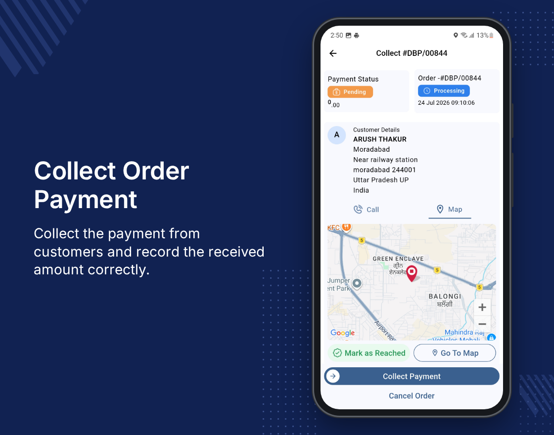 Odoo Delivery Boy App