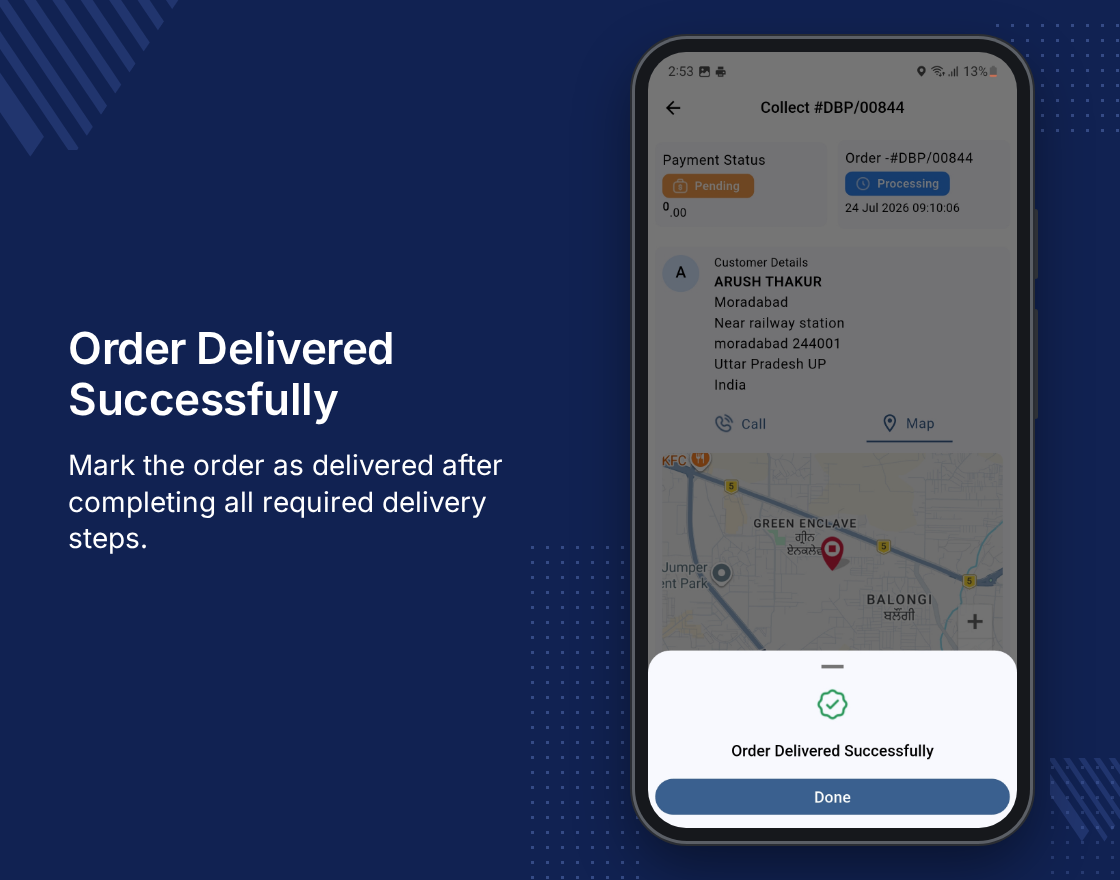 Odoo Delivery Boy App