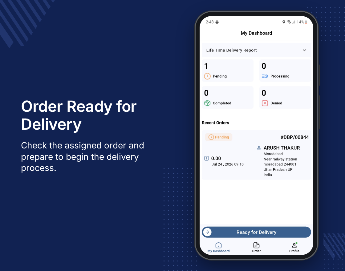 Odoo Delivery Boy App