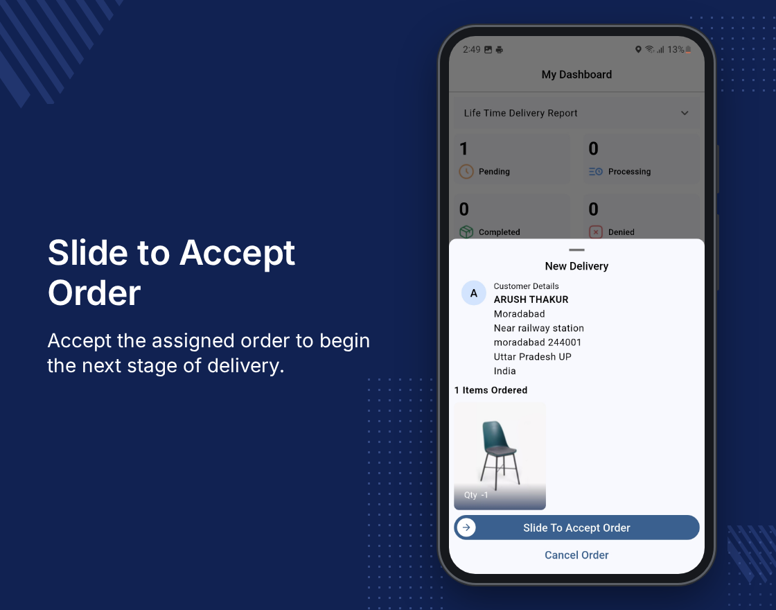 Odoo Delivery Boy App