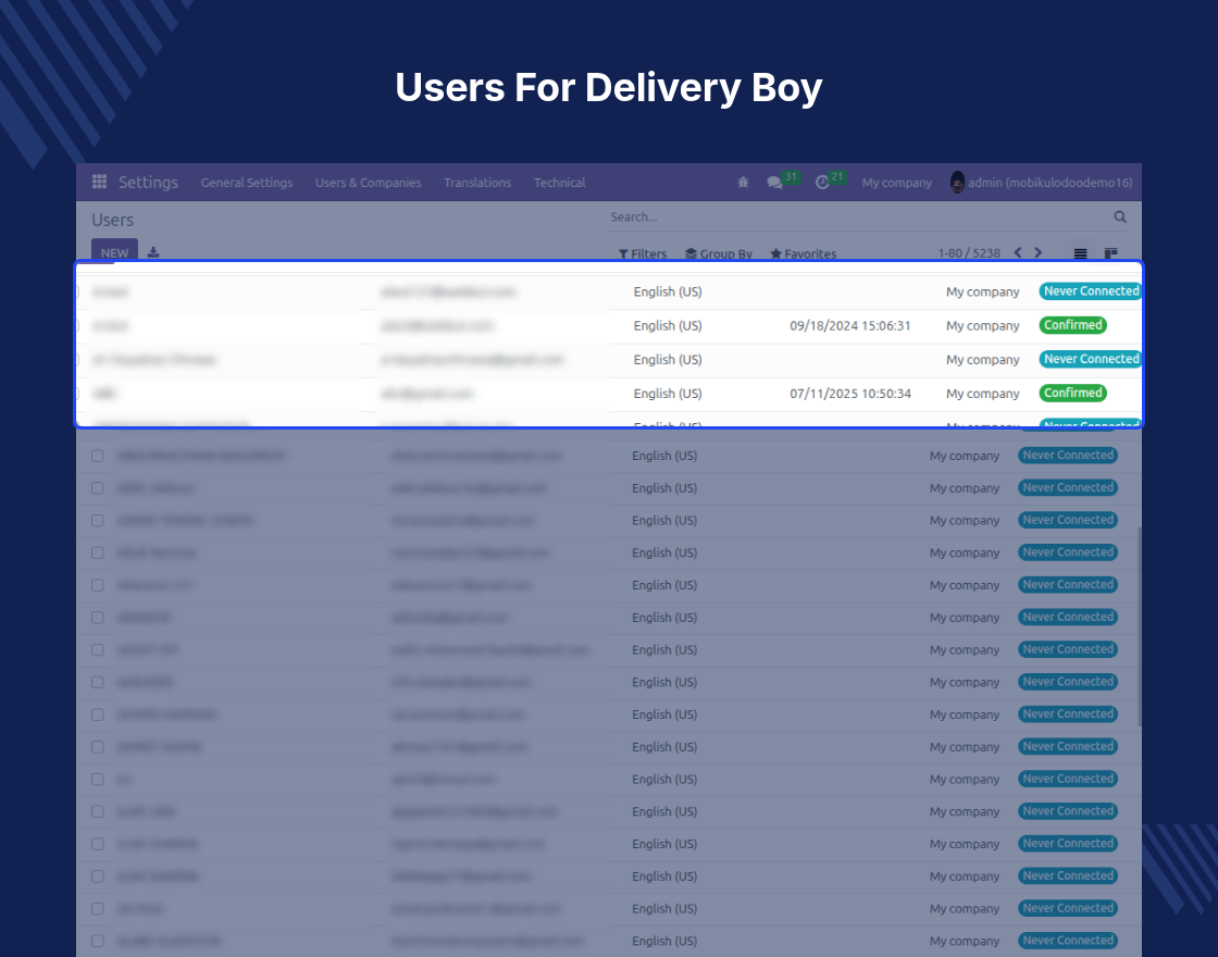 Odoo Delivery Boy App