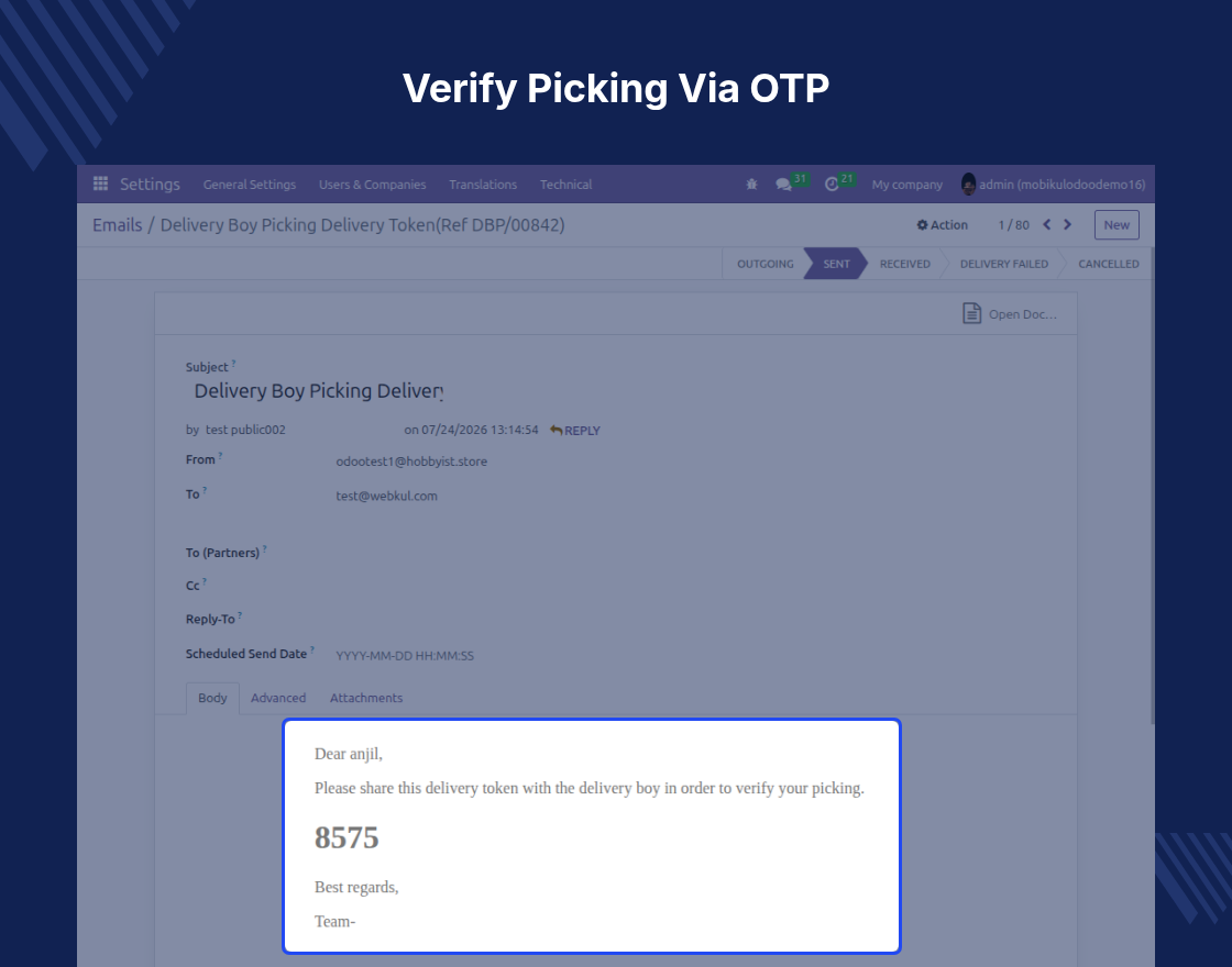 Odoo Delivery Boy App