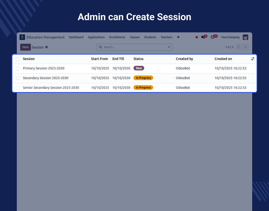 Odoo Education Management System
