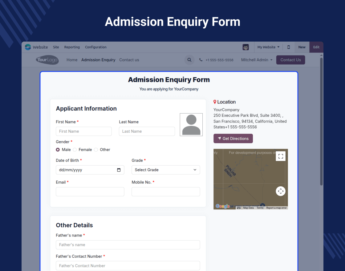 Odoo Education Management System