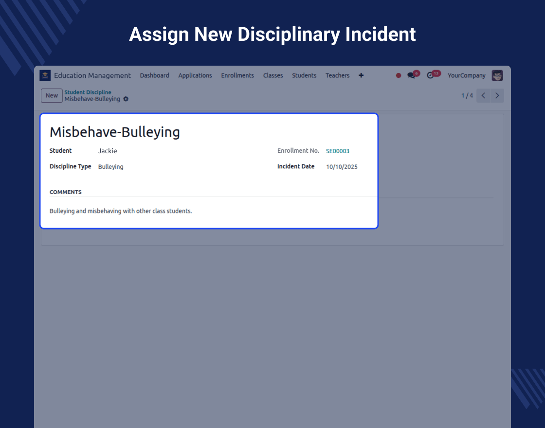Odoo Education Management System