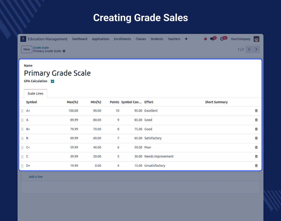 Odoo Education Management System
