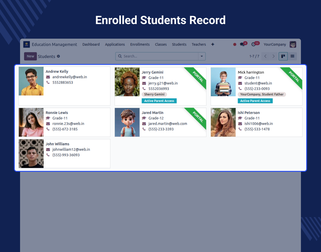 Odoo Education Management System