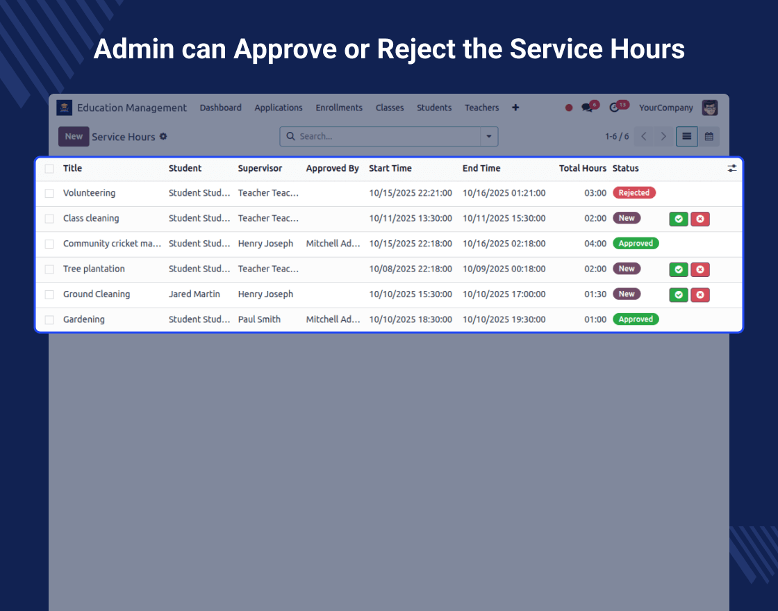 Odoo Education Management System