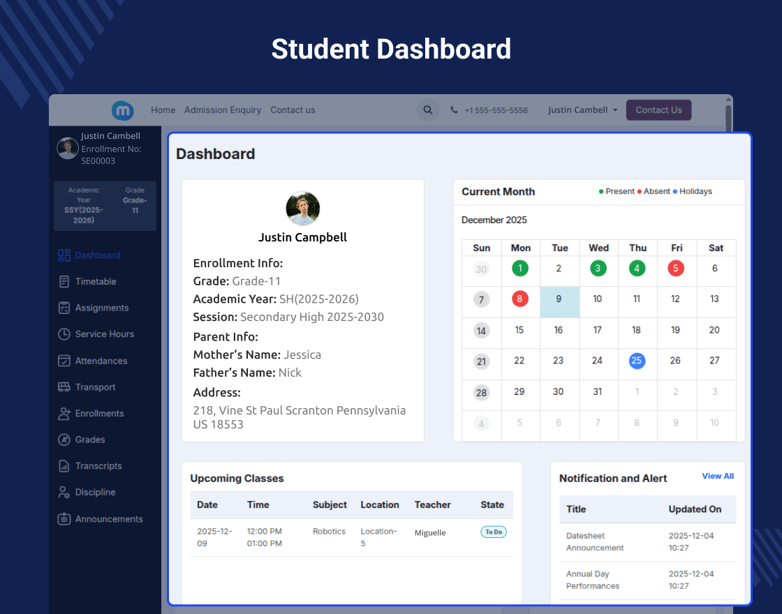 Odoo Education Management System
