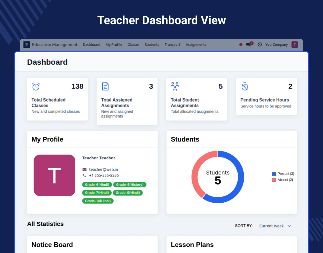 Odoo Education Management System