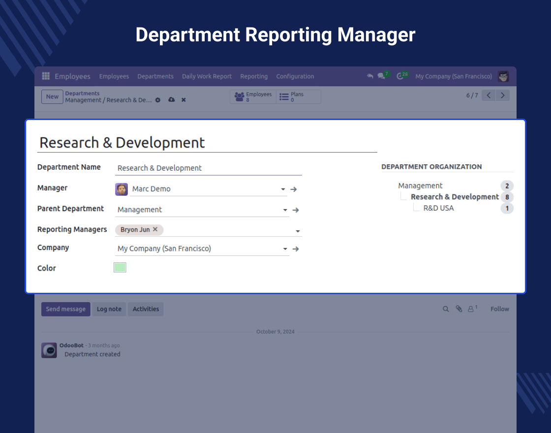 Odoo Employee Daily Work Report