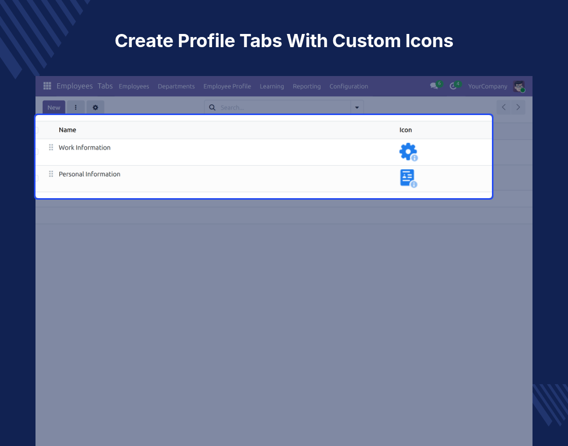 Odoo Employee Profile Page
