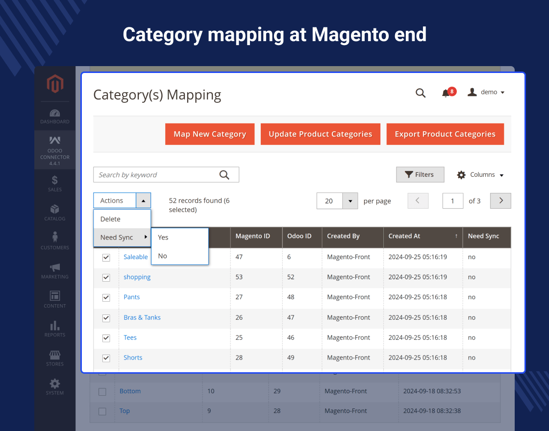 Odoo ERP Connector For Magento 2