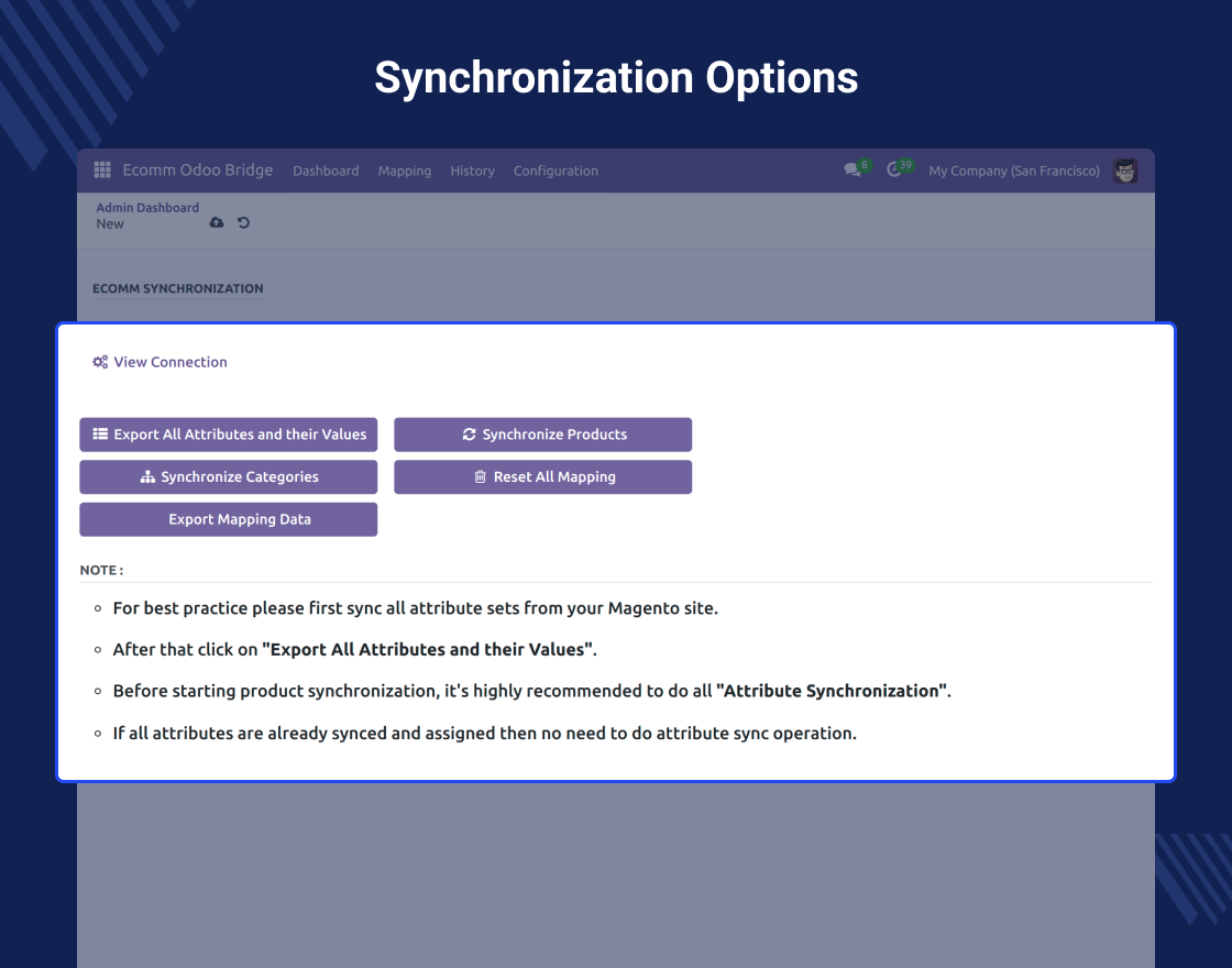 Odoo ERP Connector For Magento 2