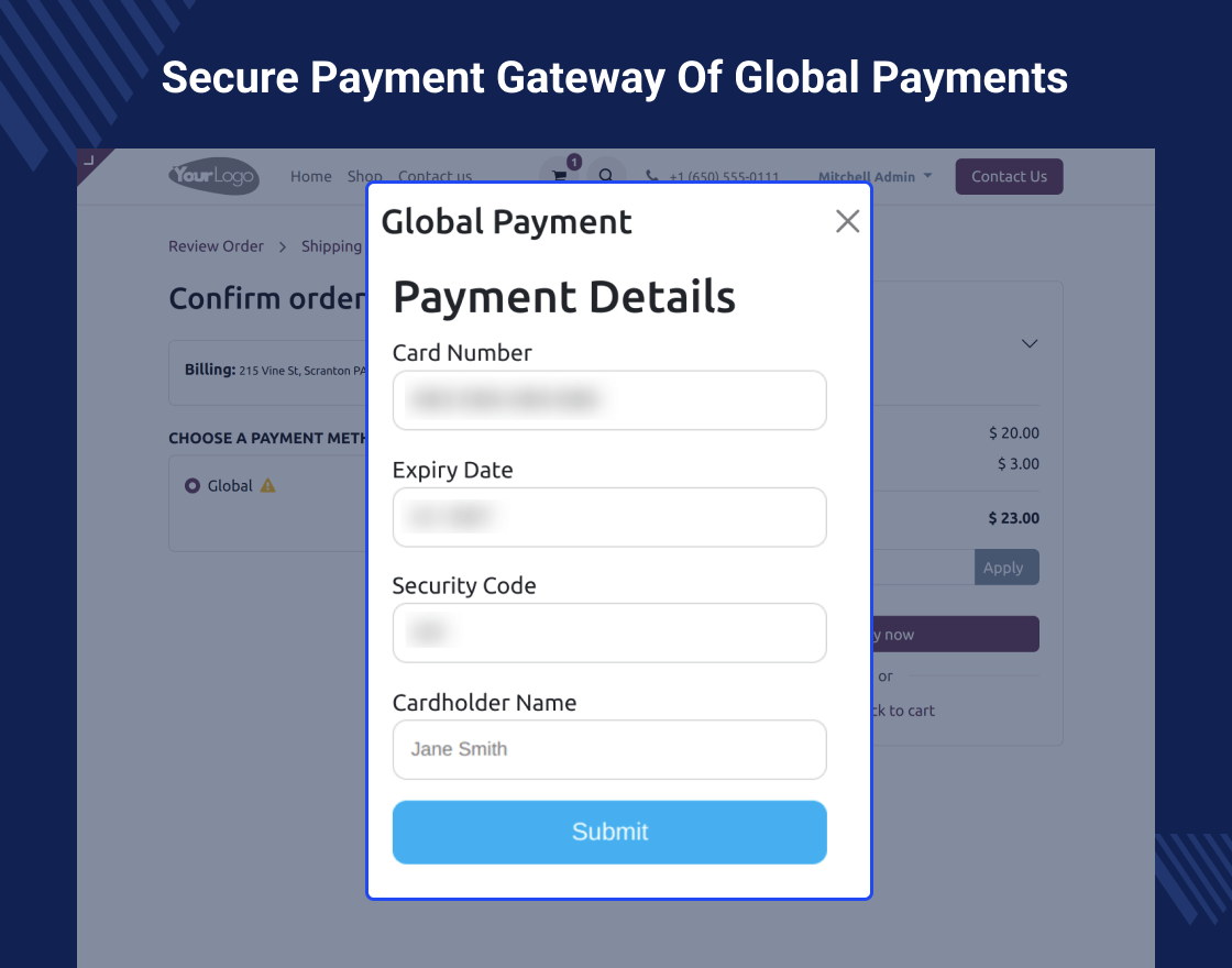 Odoo Global Payments Payment Acquirer