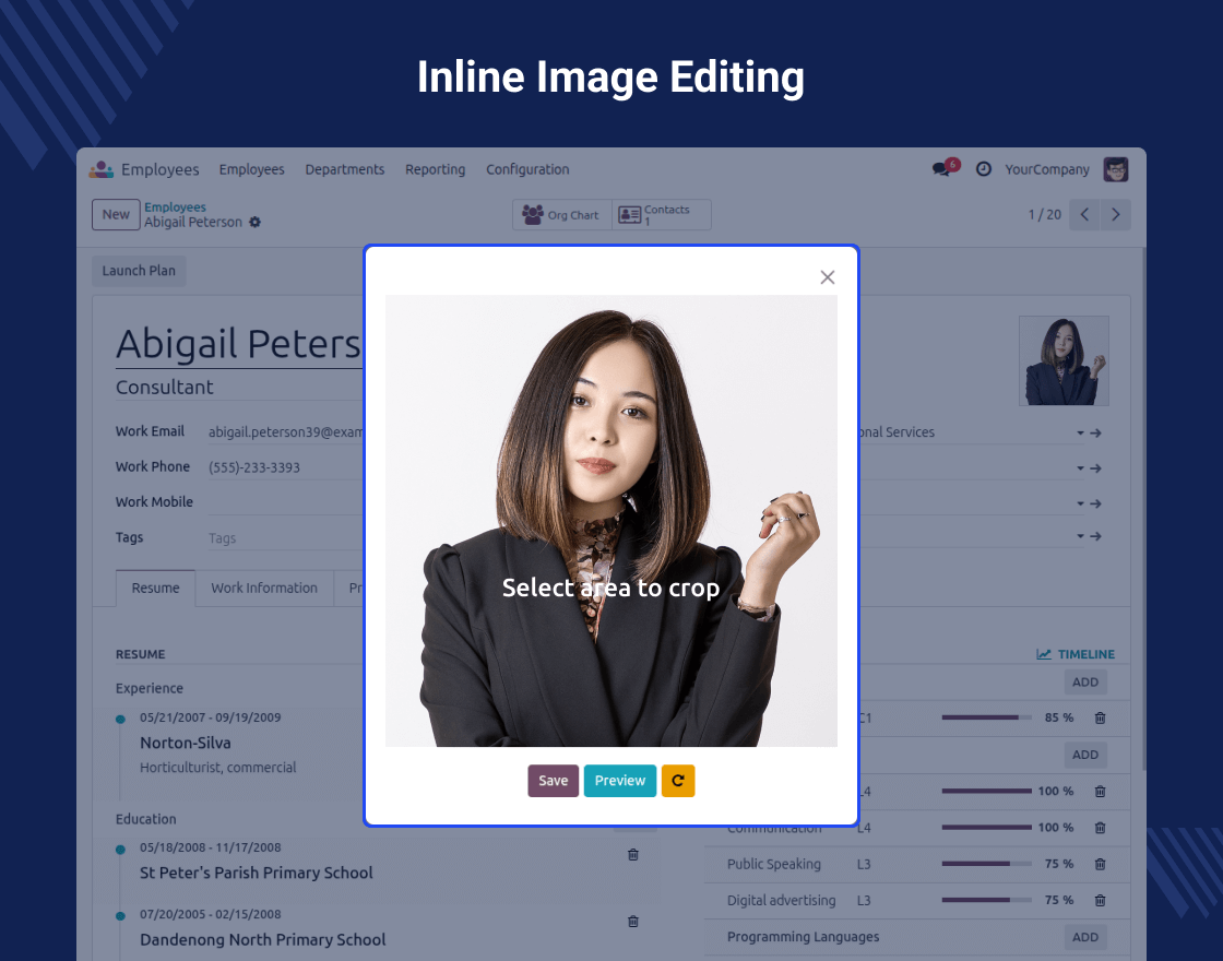 Odoo Image Capture By Camera