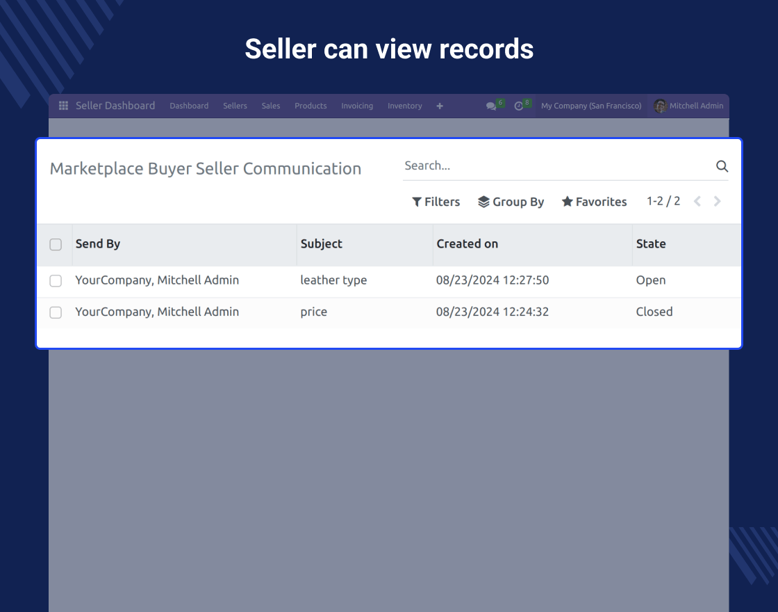 Odoo Marketplace Buyer Seller Communication