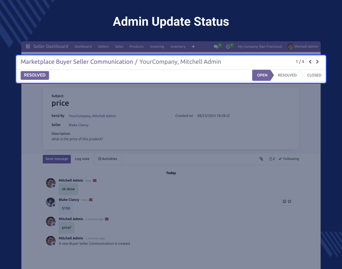 Odoo Marketplace Buyer Seller Communication