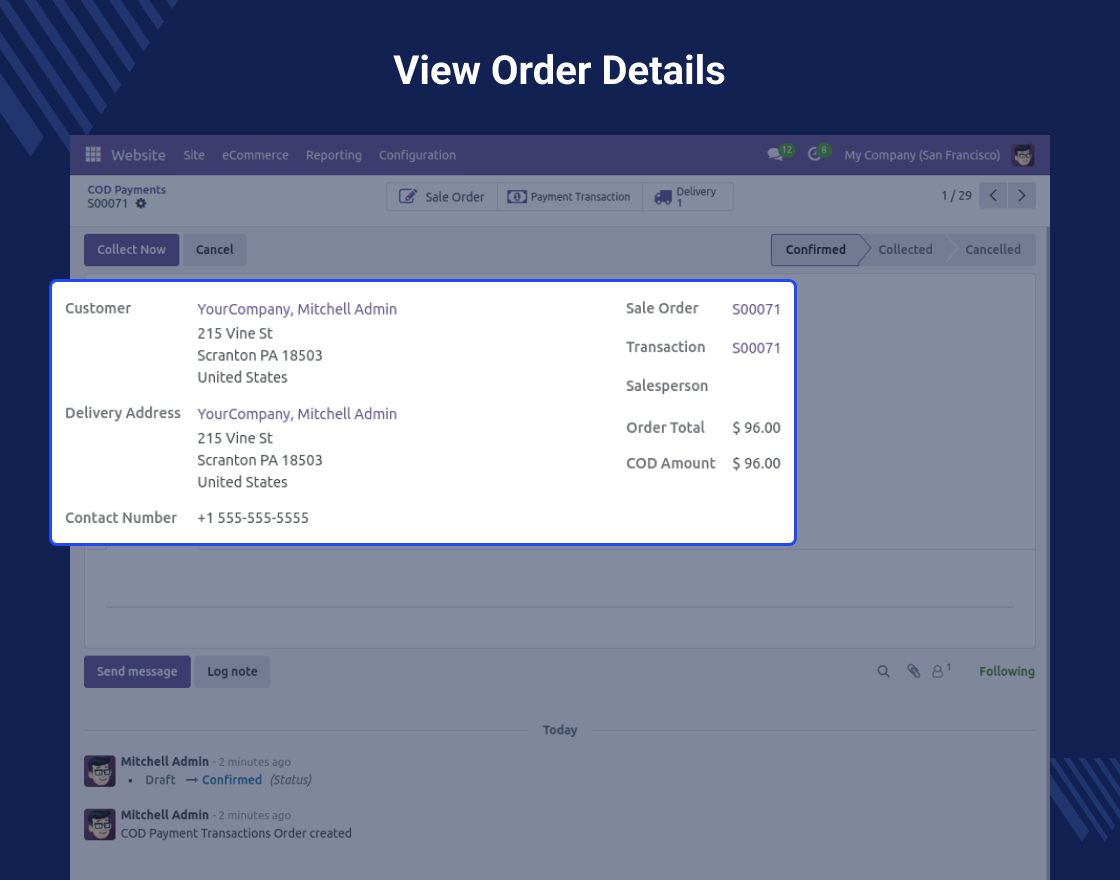 Odoo Marketplace Cash On Delivery (COD)