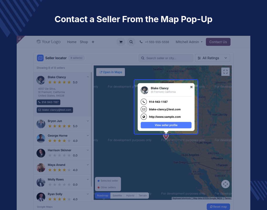 Odoo Marketplace Seller Locator
