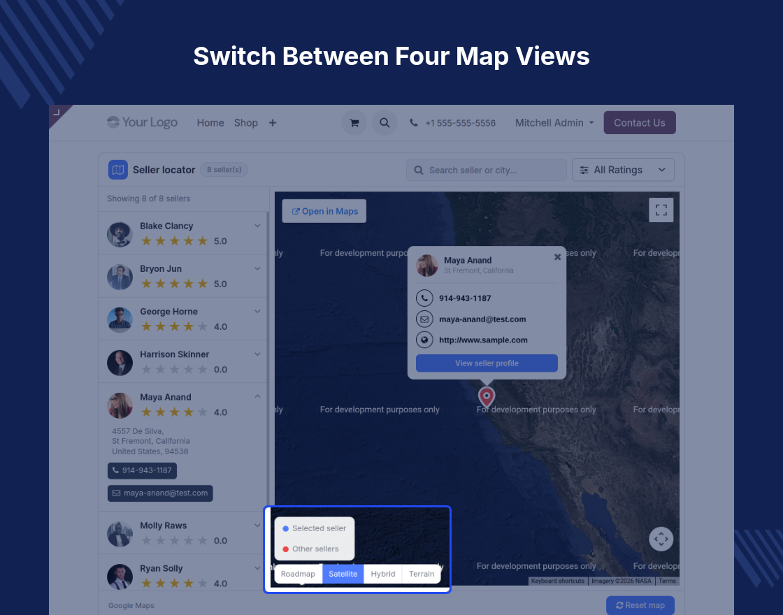 Odoo Marketplace Seller Locator