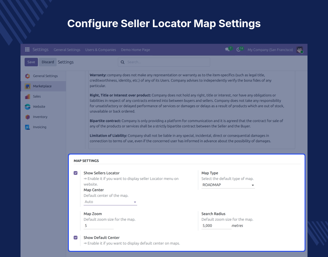 Odoo Marketplace Seller Locator