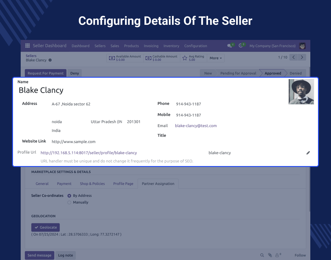 Odoo Marketplace Seller Locator
