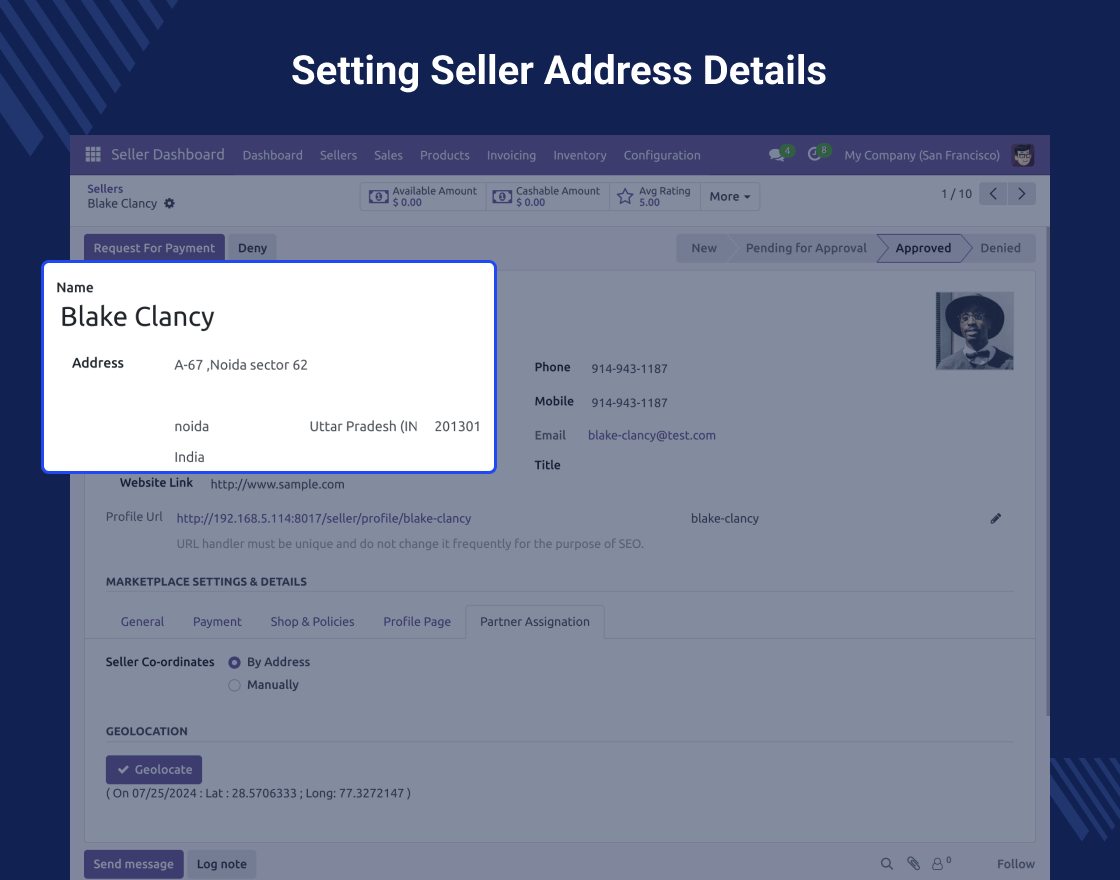 Odoo Marketplace Seller Locator