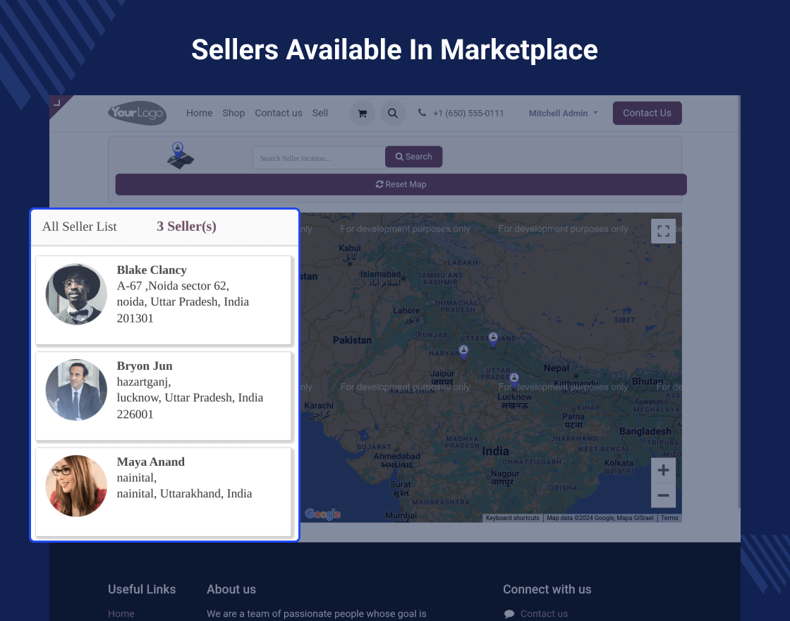 Odoo Marketplace Seller Locator