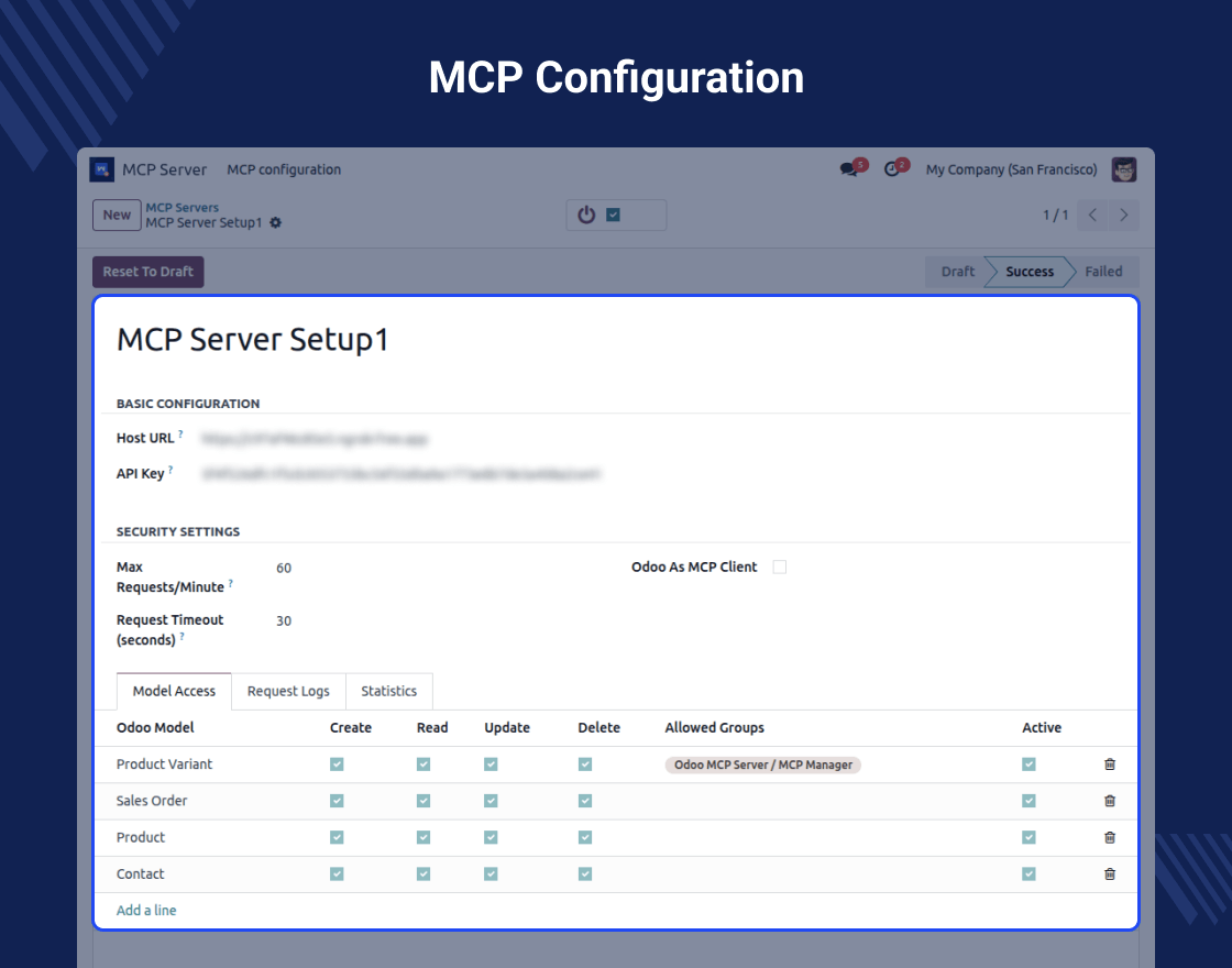 Odoo MCP Server Integration