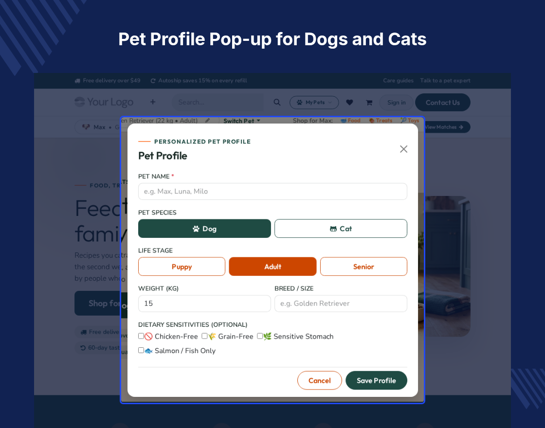 Odoo Petlivo | Pet Store and Products Theme