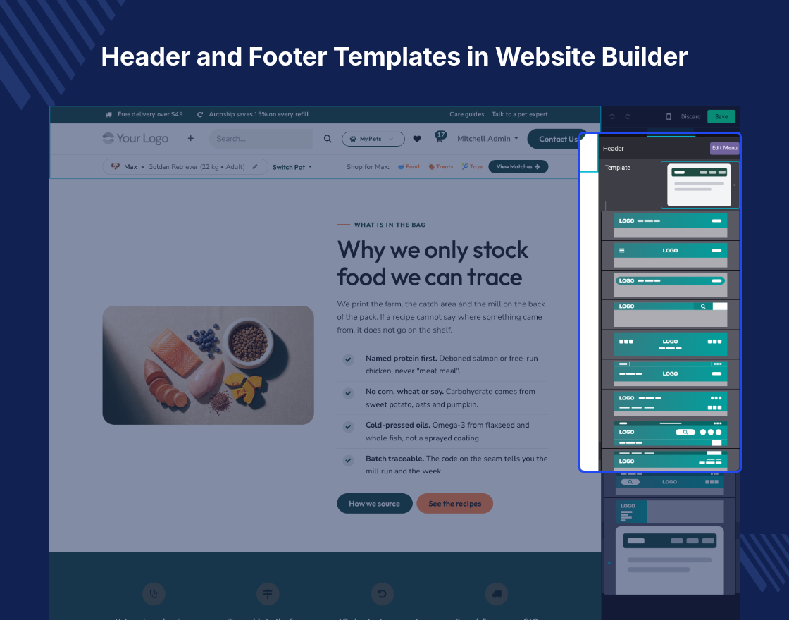 Odoo Petlivo | Pet Store and Products Theme