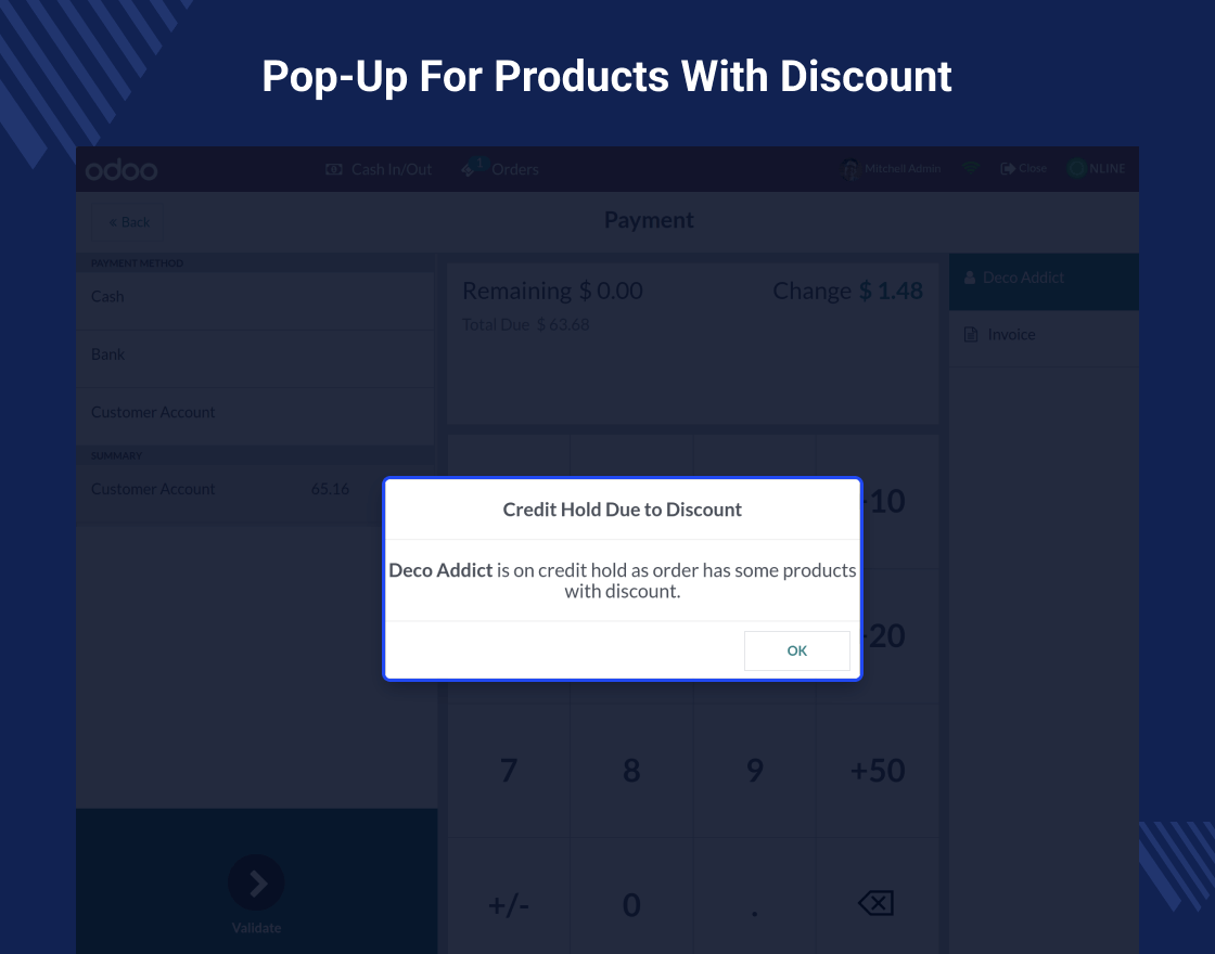 Odoo POS Credit Limit
