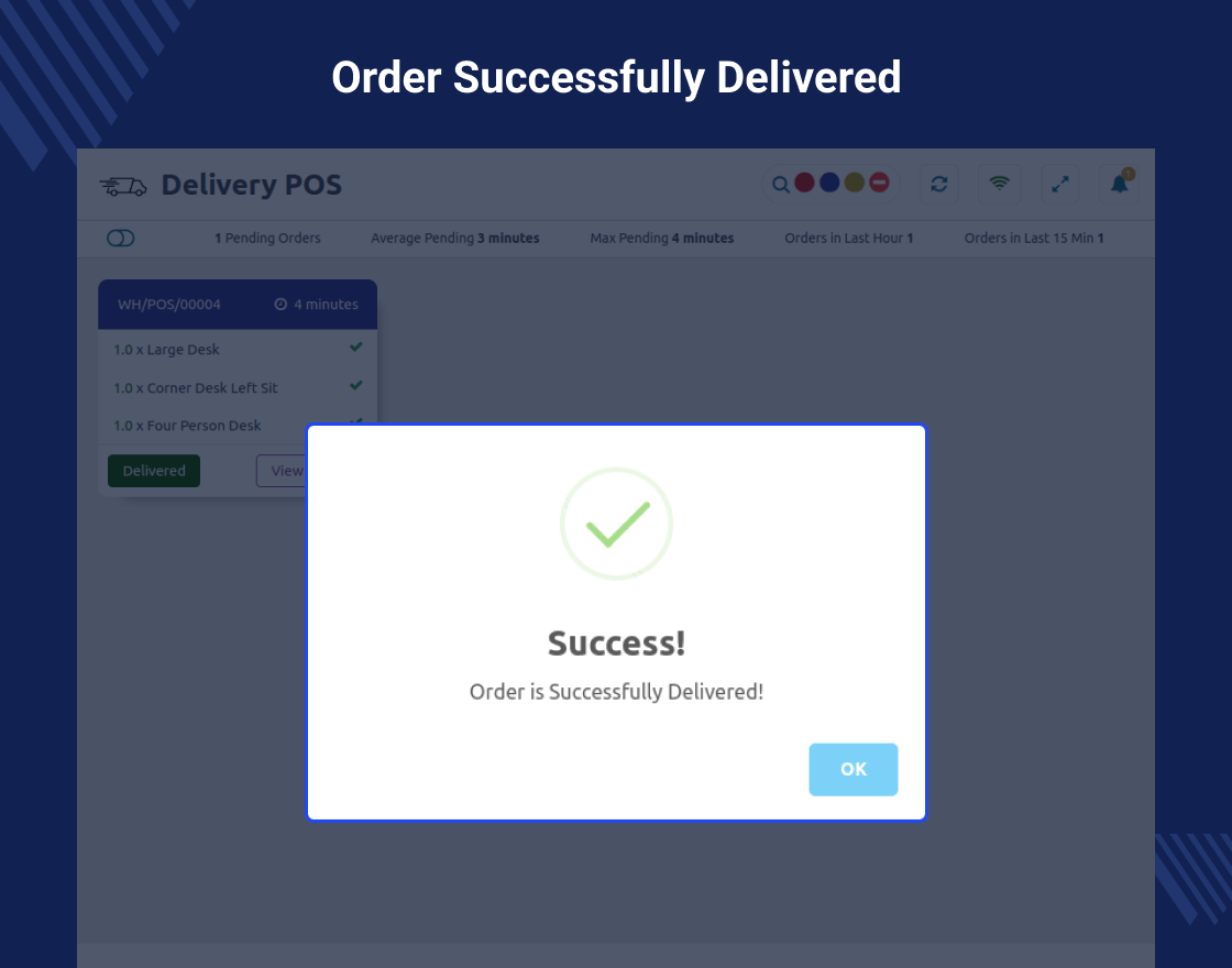 Odoo POS Delivery Screen - WebKul