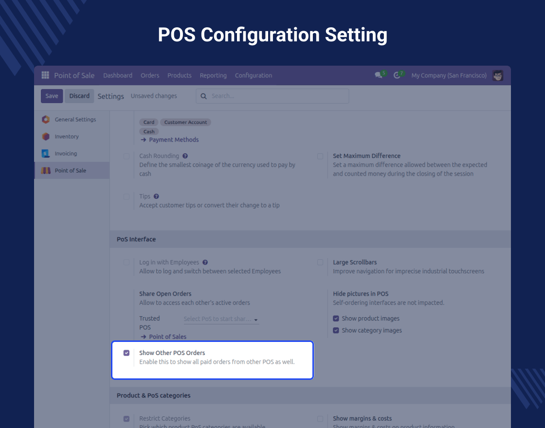 Odoo POS Interface View All Orders