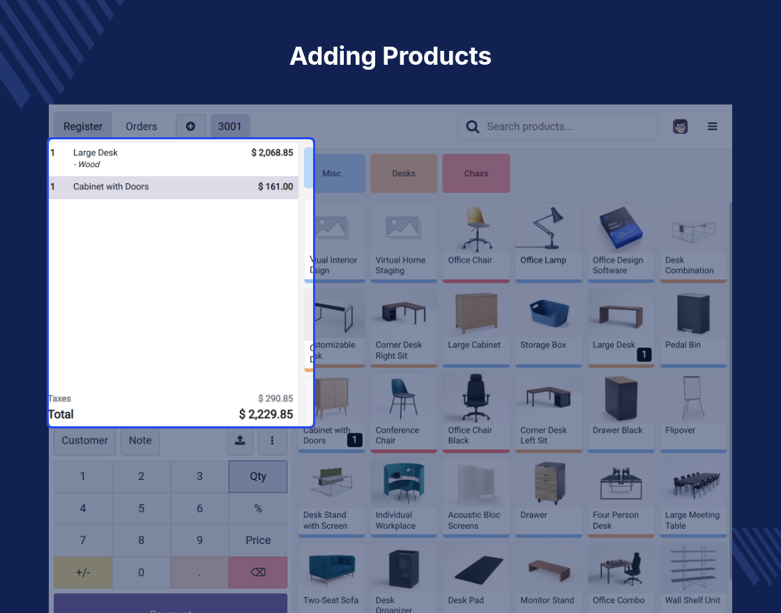 Odoo POS Payment Reference