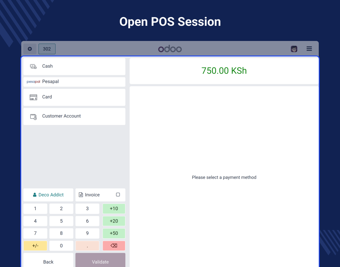 Odoo POS Pesapal & Pesapal-Mpesa Terminal 