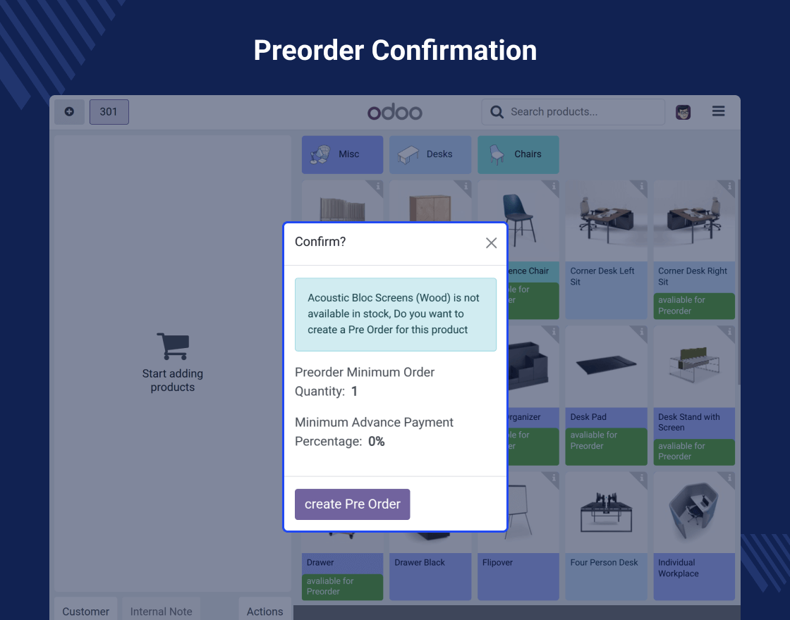 Odoo POS Pre Order