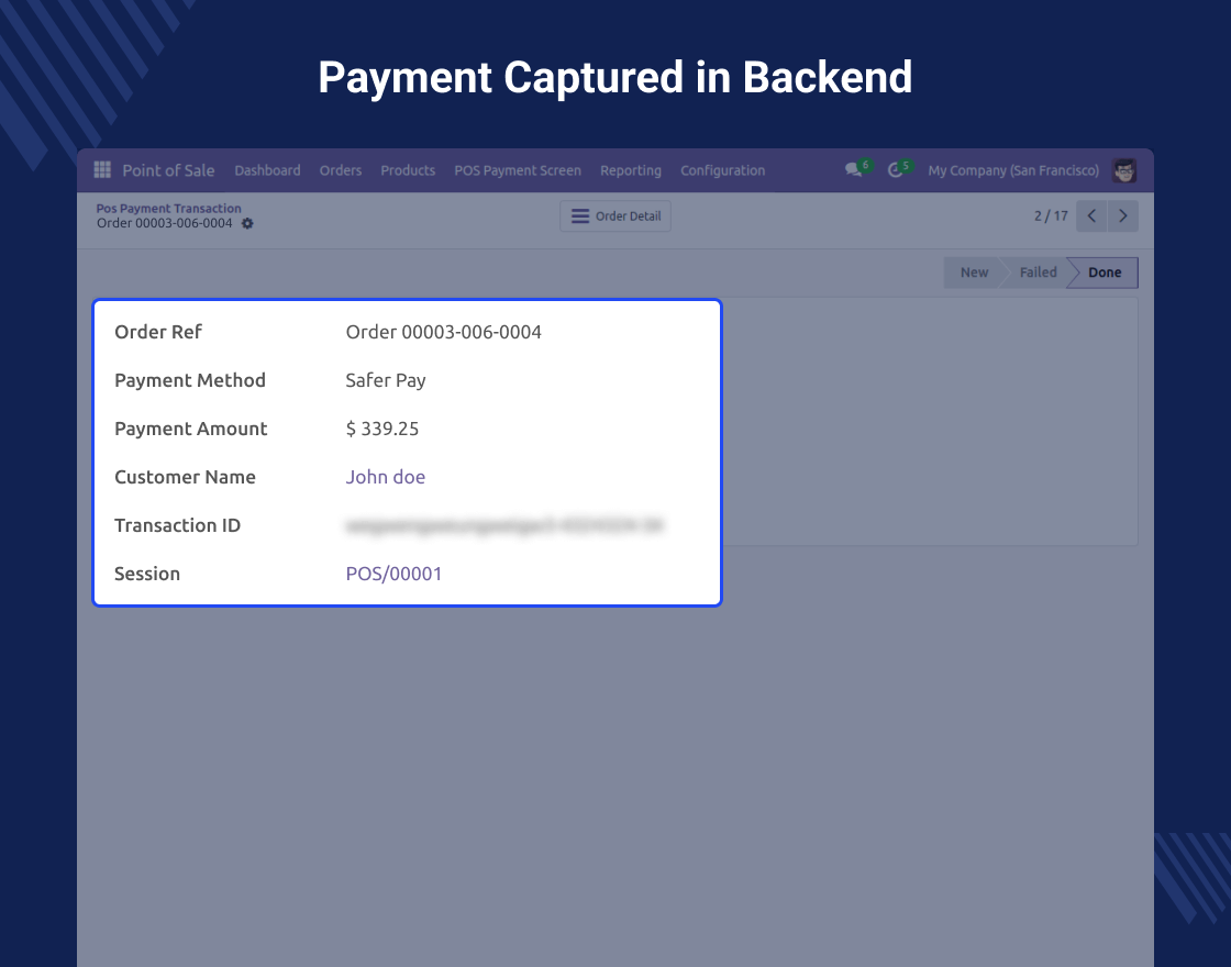 Odoo POS Saferpay Payment Acquirer