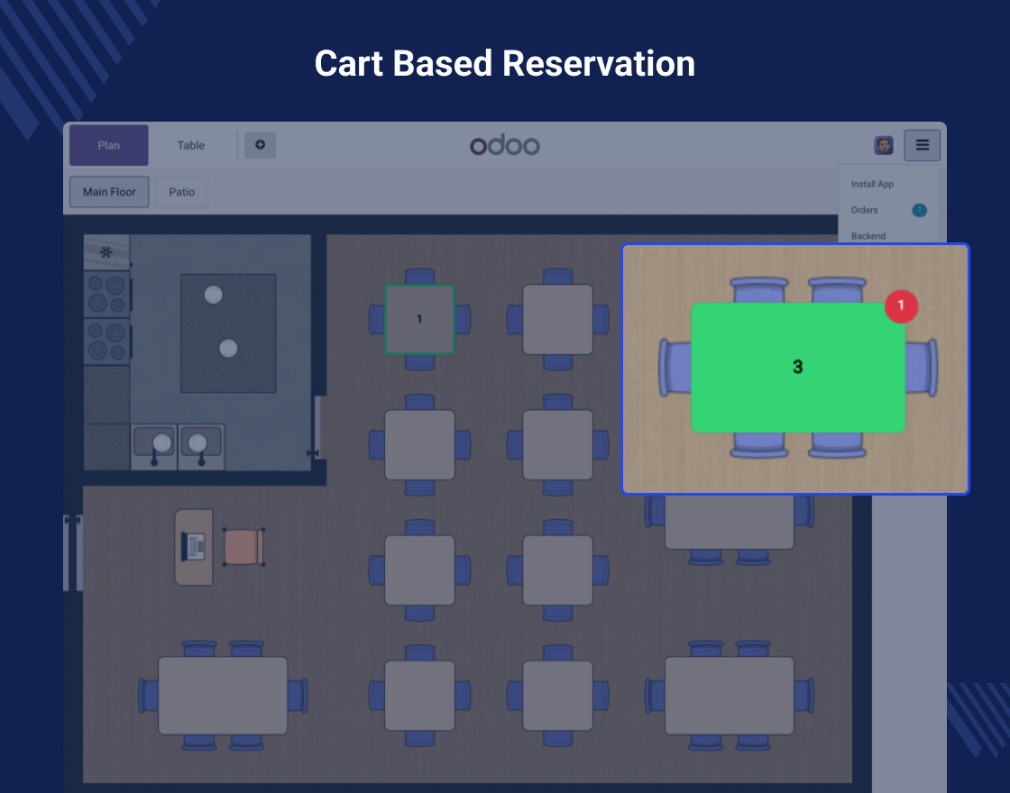 Odoo POS Table Reservation for Waiters