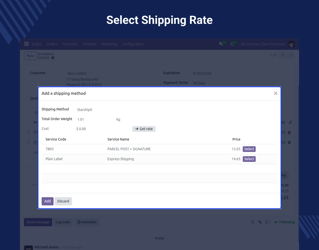 Odoo Starshipit Shipping Integration