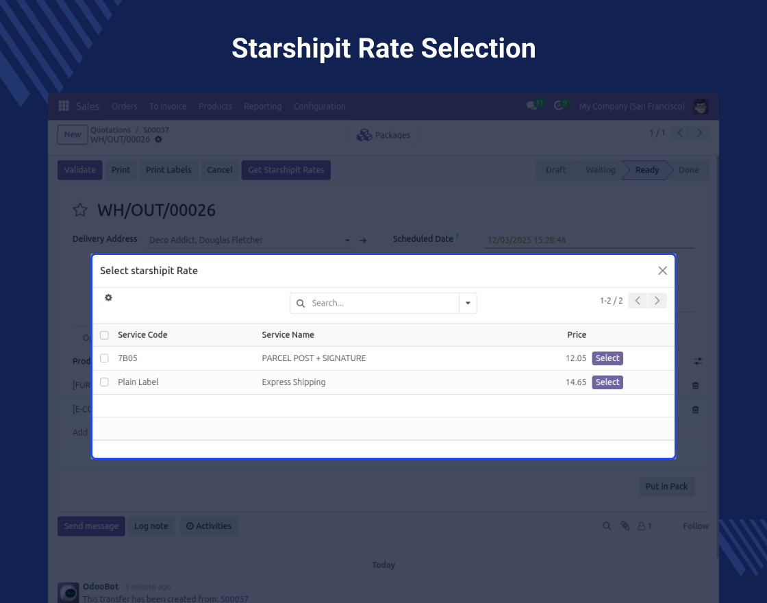Odoo Starshipit Shipping Integration