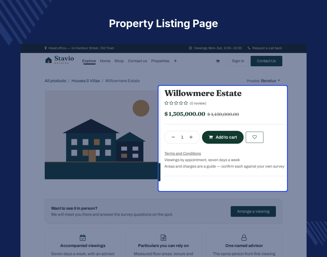 Odoo Stavio | Real Estate and Property Theme
