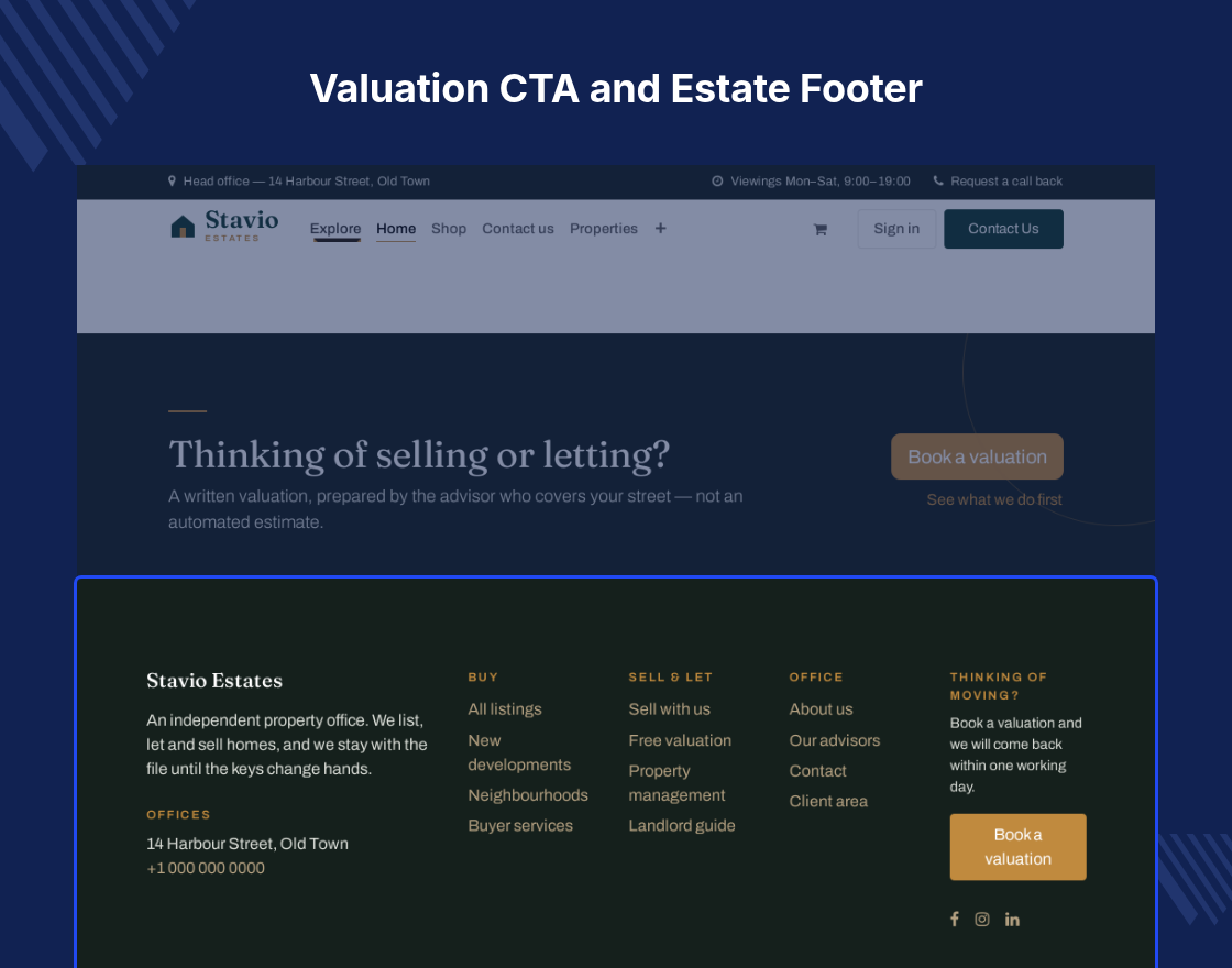 Odoo Stavio | Real Estate and Property Theme