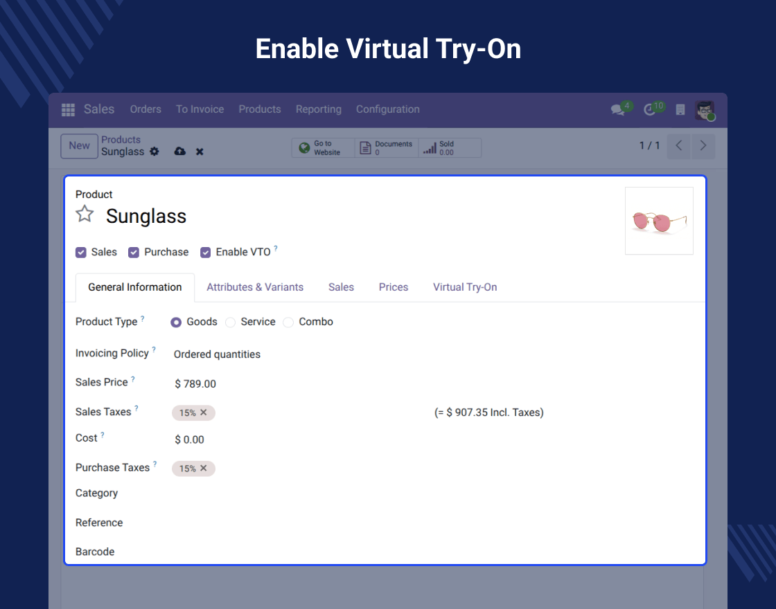 Odoo Virtual Try-On