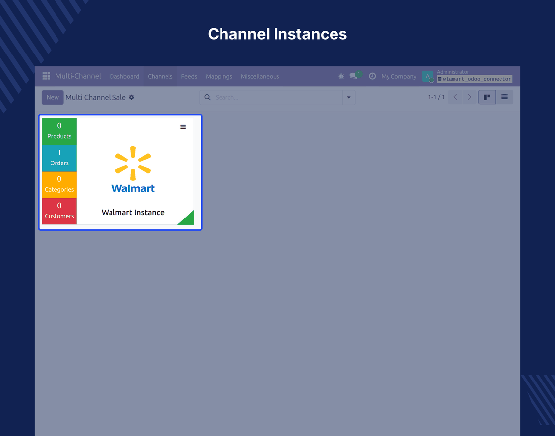 Odoo Multichannel Walmart Connector