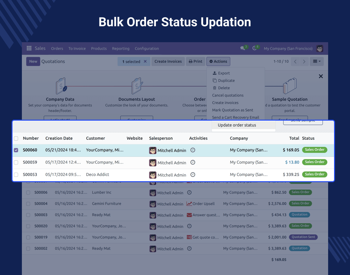 Odoo Website Order Tracking